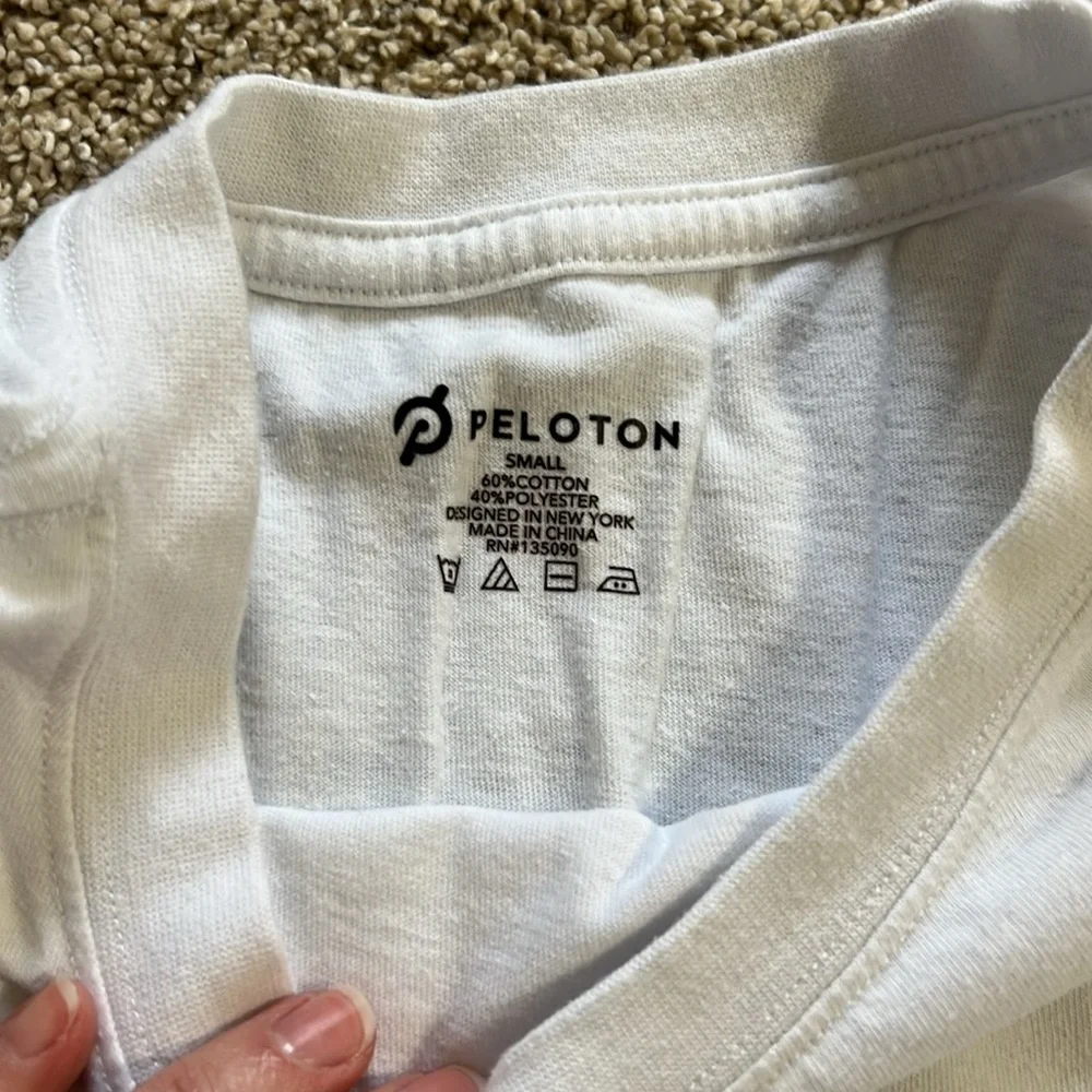 Peloton White Long Sleeve Shirt - Picture 4 of 5